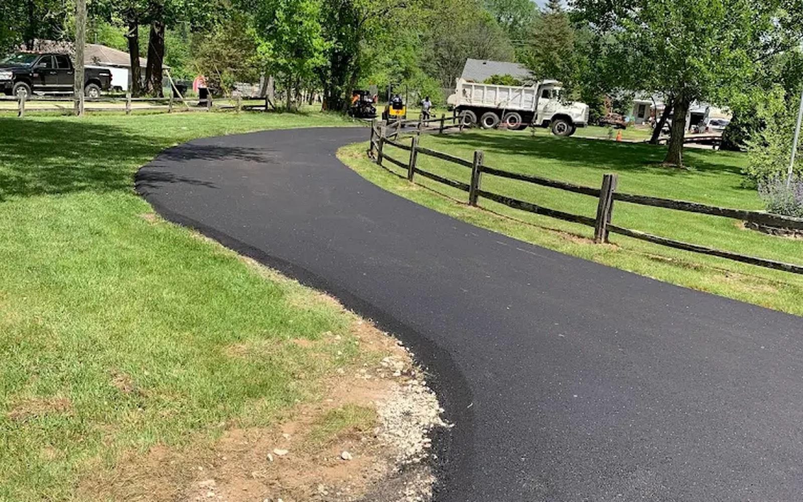 Asphalt paving project near Belleville, MI